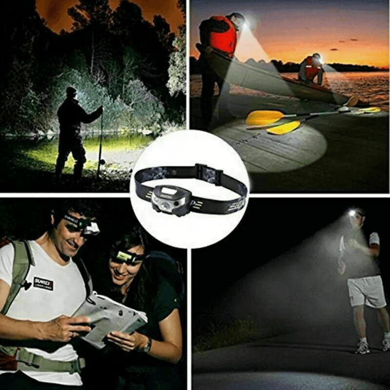 Head Torches UK - LED Headlamp Light, LED Head Torch Multifunction LED Headlamp light