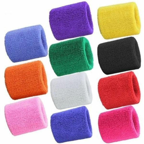 Unisex Sweat Wristbands - Sports Wrist Sweat Bands Wristbands Unisex 80s Fitness Sweatbands Gym Tennis