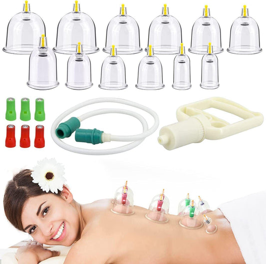 Cupping Therapy Set - 32PCS Cupping Vacuum Massage Cups Set Therapy Health Acupuncture Suction Magnet