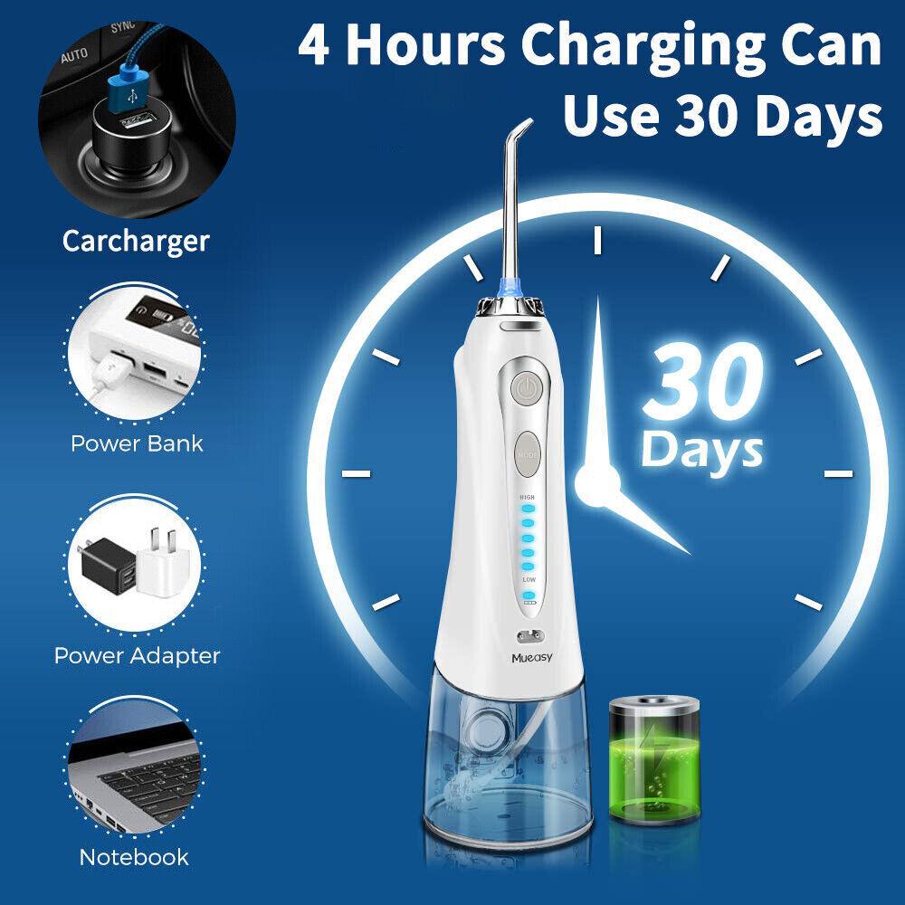 Waterpik Cordless Water Flosser - Cordless Water Flosser Dental Oral Irrigator for Teeth Cleaner 8 Jet Tips