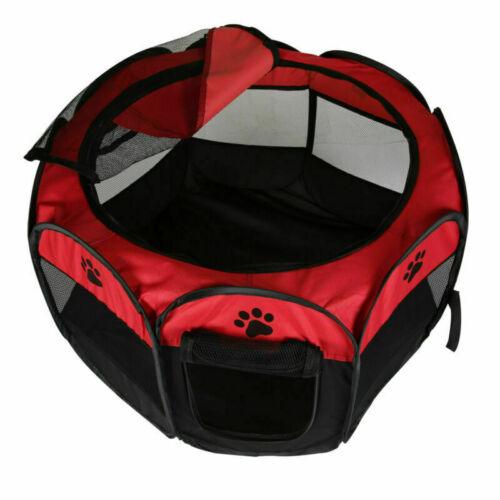 Large Fabric Dog Crates - Foldable Soft Fabric Dog Crate Cat Cage Pet Portable Travel Puppy Play Pen Tent