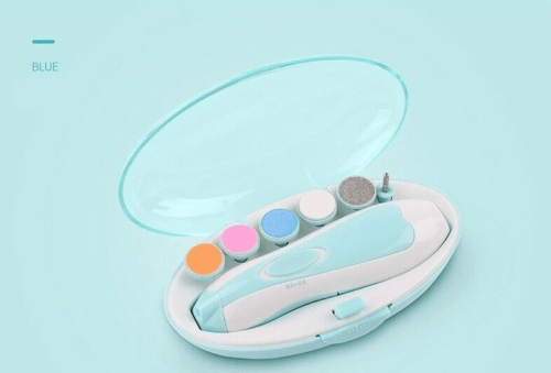 Electric Nail Trimmers - Electric Baby Nail File Kit Clippers Trimmer Toddler Toes Trim Nails Polish Care
