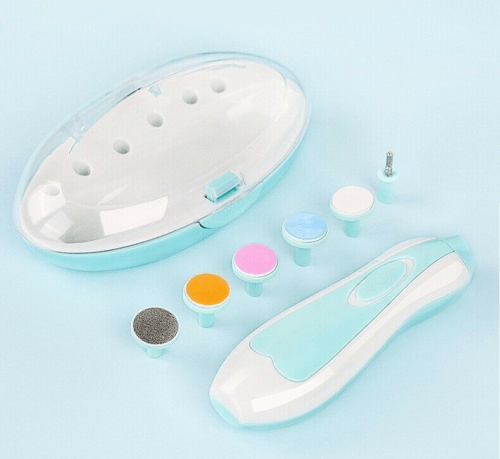 Electric Nail Trimmers - Electric Baby Nail File Kit Clippers Trimmer Toddler Toes Trim Nails Polish Care