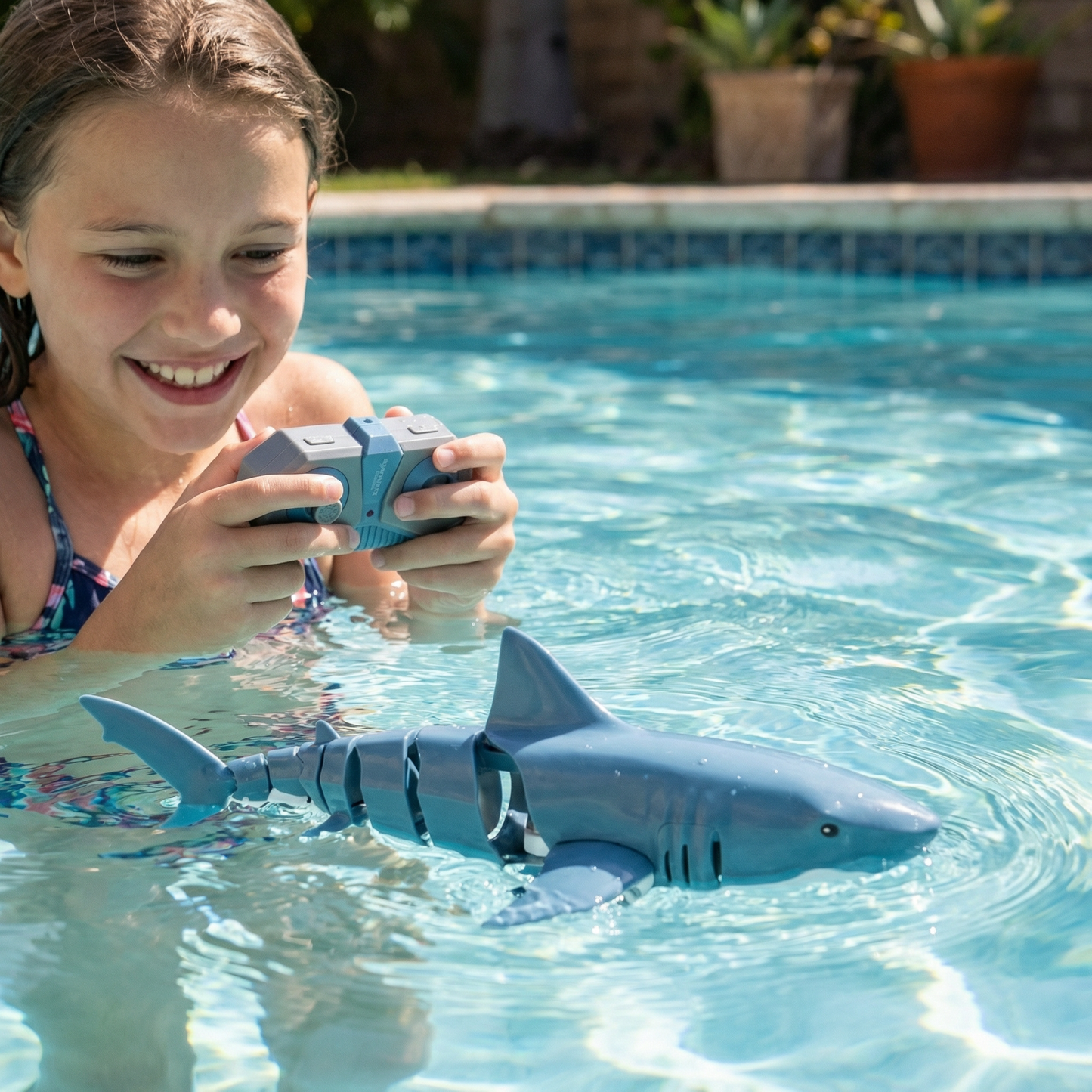 Remote-Controlled Shark Water Toy – RC Swimming Robot for Kids