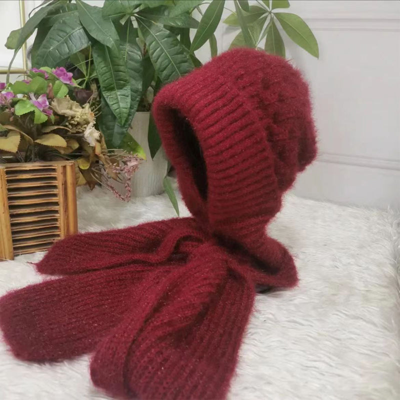 🎄Hot Sale-50% OFF🎁Winter Versatile Knitted Hooded Scarf For Women