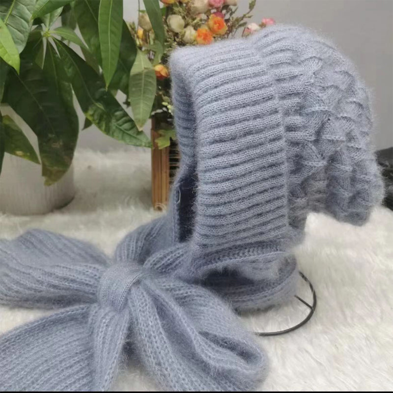 🎄Hot Sale-50% OFF🎁Winter Versatile Knitted Hooded Scarf For Women