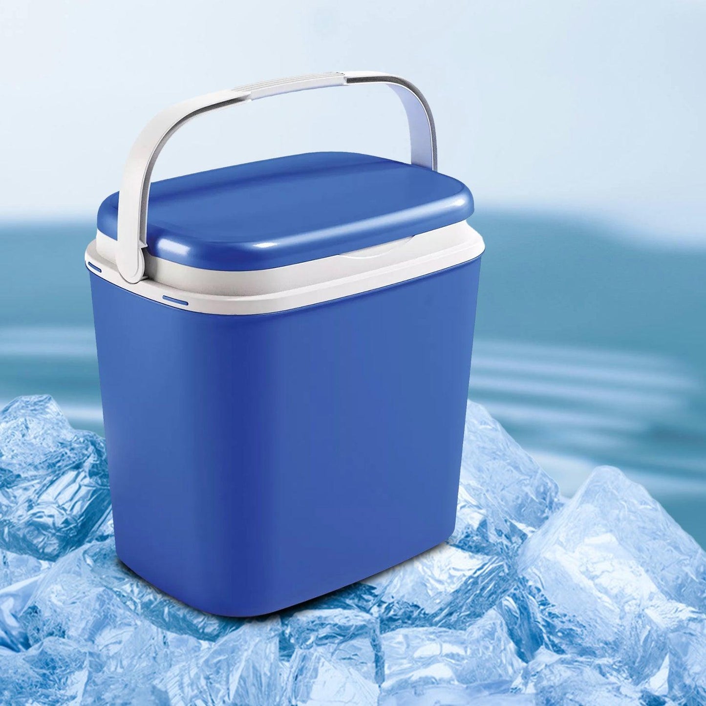Portable Freezer Box - 27L Large Compact Leakproof Travel Insulated Cooler Cool Box