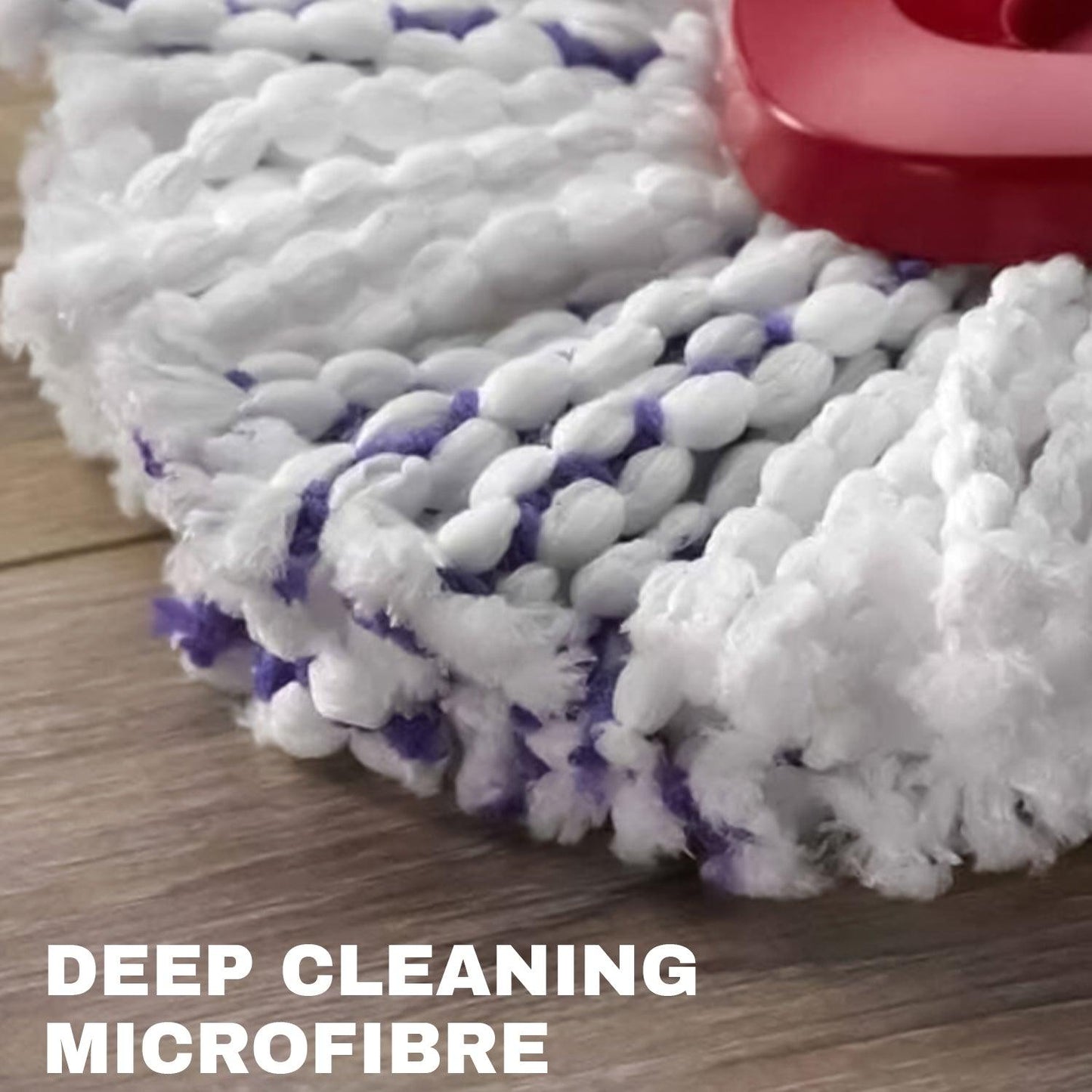 Spinning Mop With Bucket - Turbo Microfibre Mop and Bucket Set with Extra 2-in-1 Head Replacement
