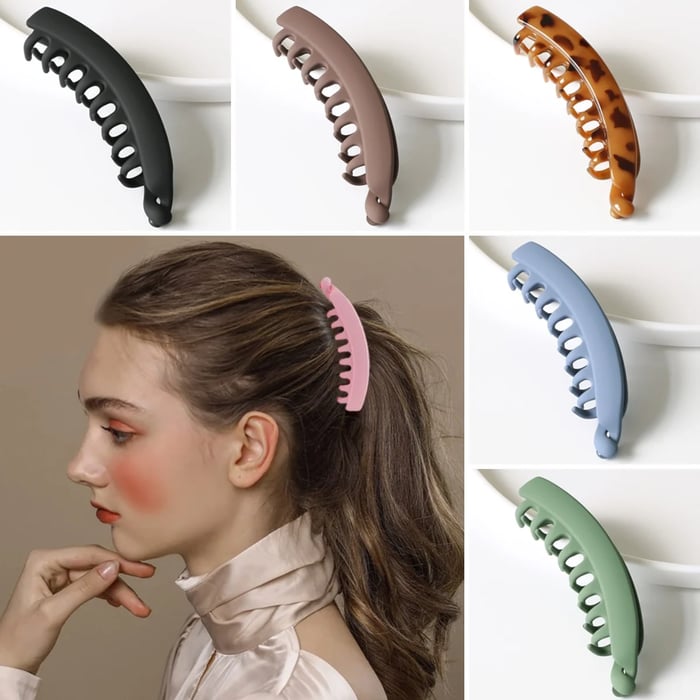 Vertical Hairpin Ponytail Hair Accessory Banana Clip😍 Delivered within 3 working days