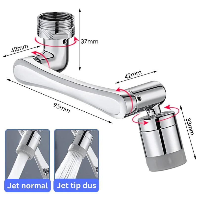 Multi-functional Splash-Proof Faucet Extender with Swivel Arm💦
