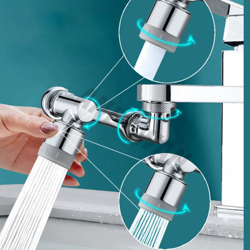 Multi-functional Splash-Proof Faucet Extender with Swivel Arm💦