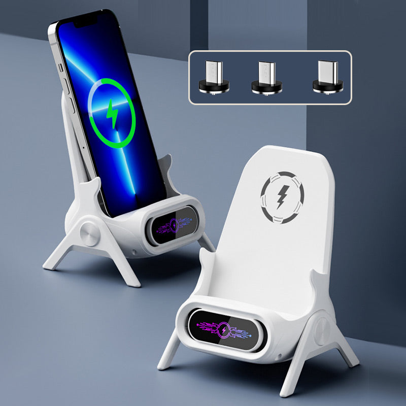 📱 50% OFF NOW! ✨ Wireless Fast Charger Phone Stand - 15W Quick Charge & Adjustable Viewing Angles, Compatible with All Qi-Enabled Devices ⚡📦