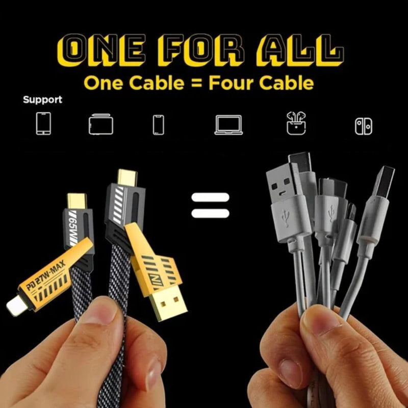 🔥Buy more and save more🎁4-IN-1 Universal Fast Charging Cable
