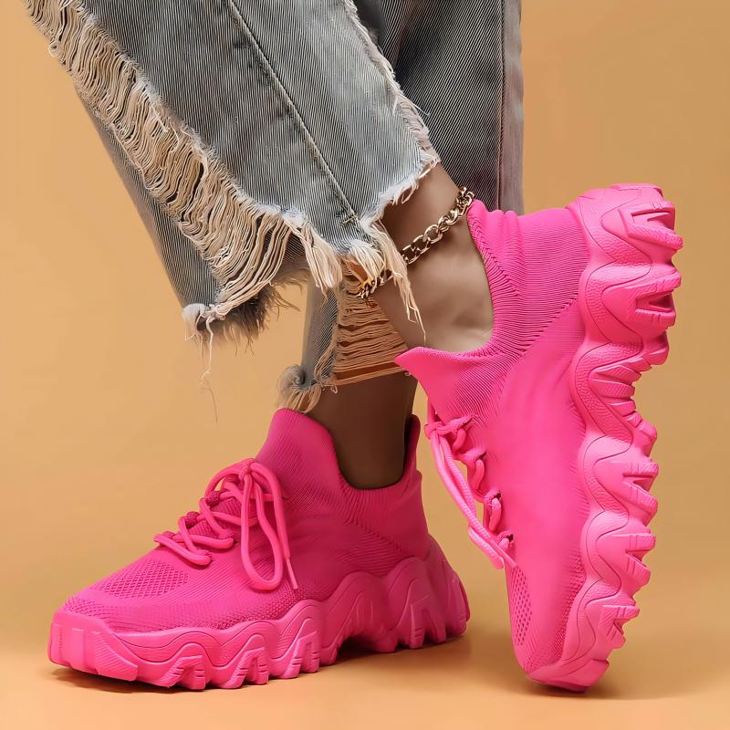 👟Women's Woven Mesh Lace-Up Fashion Sneakers
