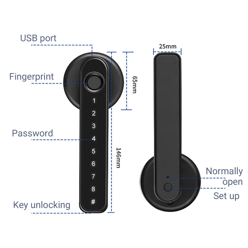 🔥2024 HOT SALE🔐️ Smart Security: Home Fingerprint Lock