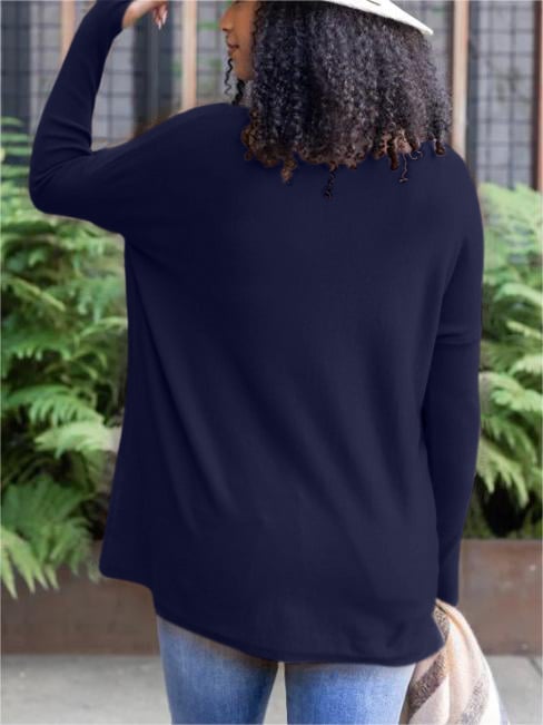 💥HOT SALE 💥Long Sleeve Thumbhole Sweater Pocket Tunic