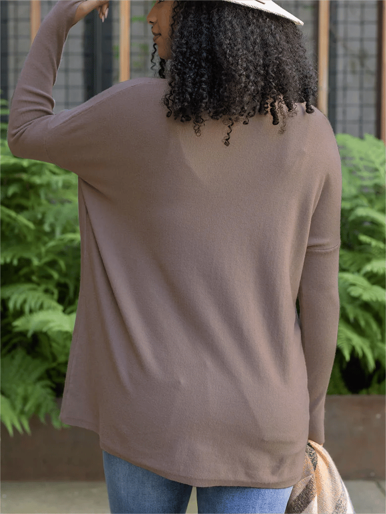 💥HOT SALE 💥Long Sleeve Thumbhole Sweater Pocket Tunic