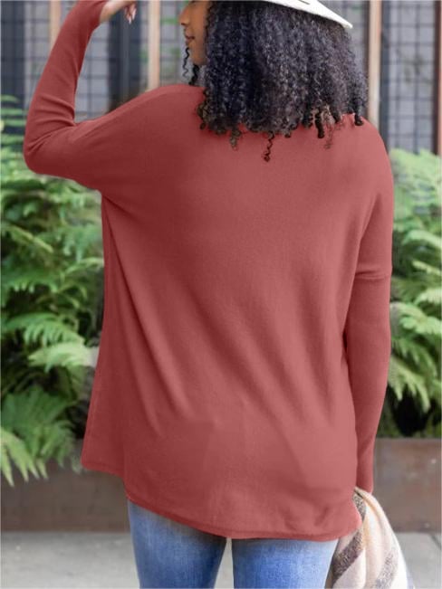 💥HOT SALE 💥Long Sleeve Thumbhole Sweater Pocket Tunic
