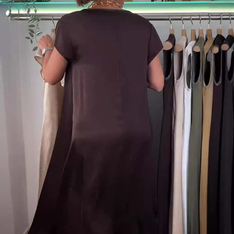 👗Women's Elegant Sleeveless Soft Stain Dress