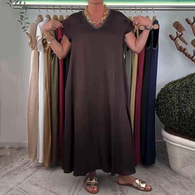 👗Women's Elegant Sleeveless Soft Stain Dress