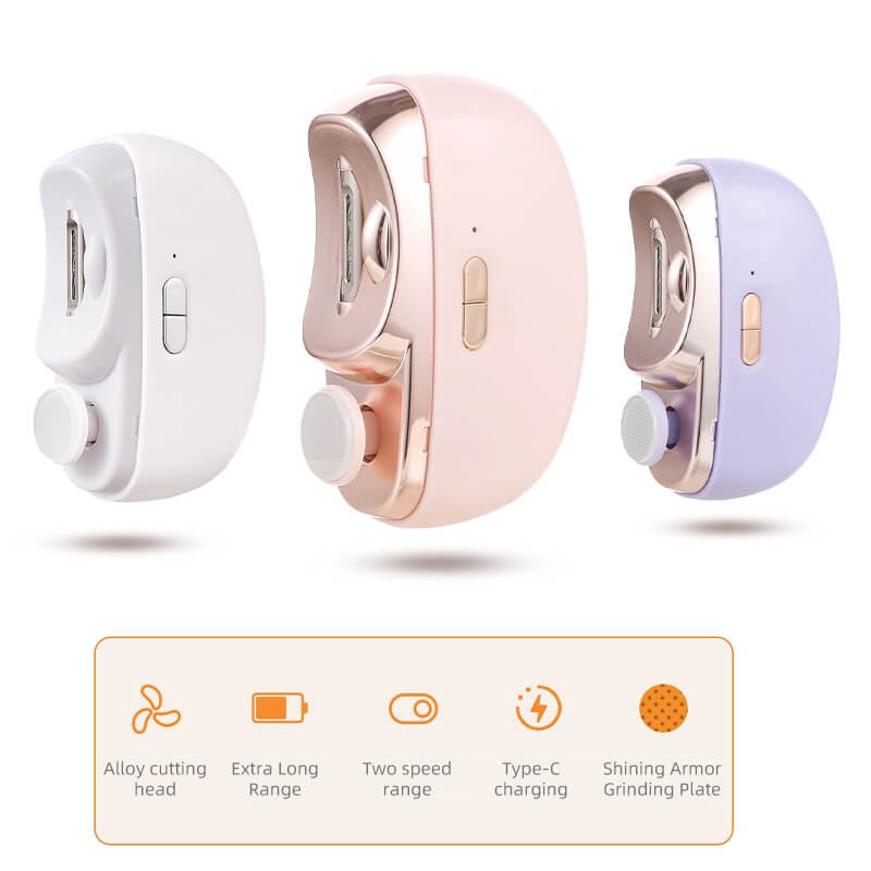 3-in-1 Automatic Electric Nail Clipper with Polishing
