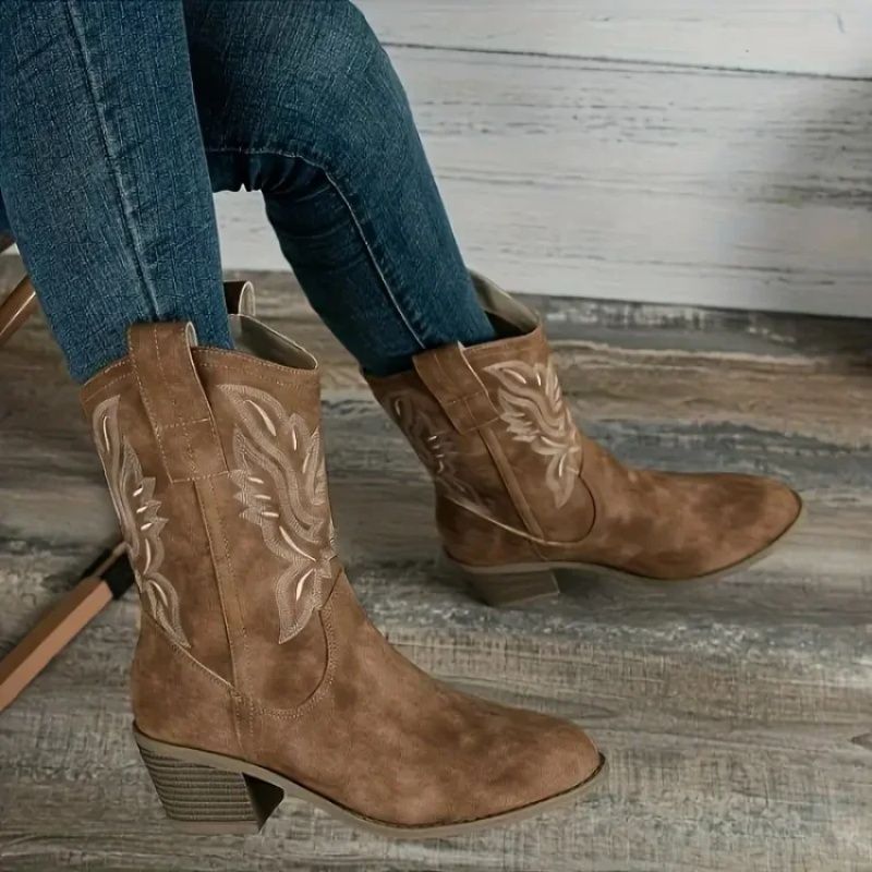 👢Women’s Comfortable Vintage Chunky-heel Support Boots