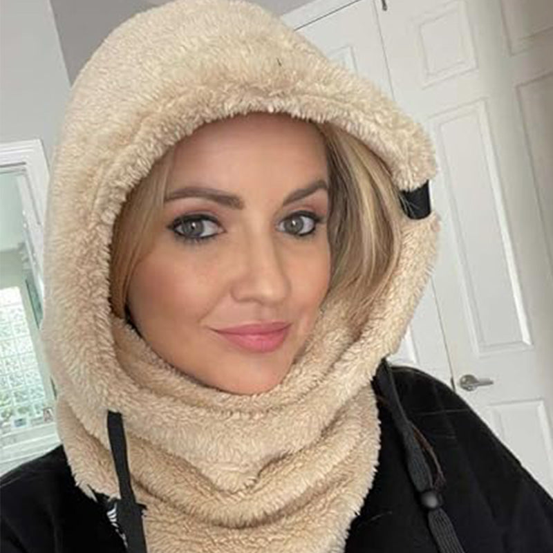 🔥Early Winter Discount-50% OFF⏰Unisex Warm Ski Hooded Scarf ☃️☃️