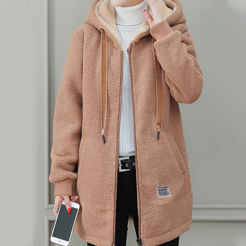 🎁HOT SALE 50% OFF🔥Women's Winter Warm Thick Faux Lamb Wool Coat