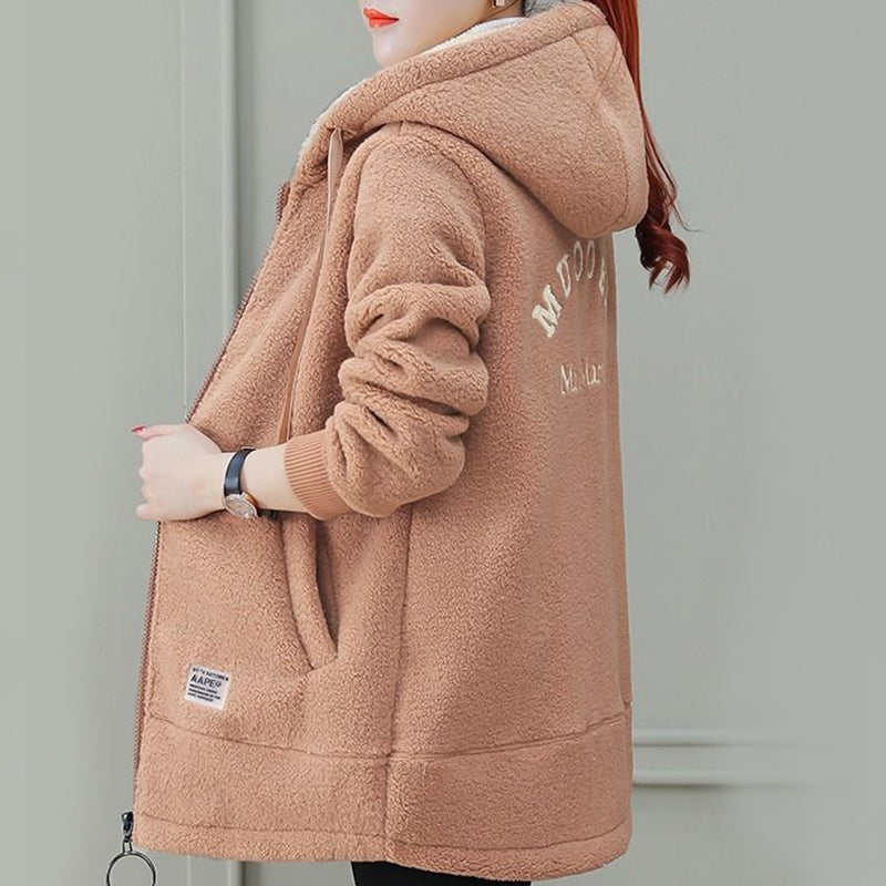 🎁HOT SALE 50% OFF🔥Women's Winter Warm Thick Faux Lamb Wool Coat