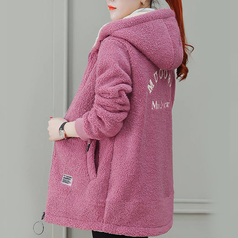 🎁HOT SALE 50% OFF🔥Women's Winter Warm Thick Faux Lamb Wool Coat