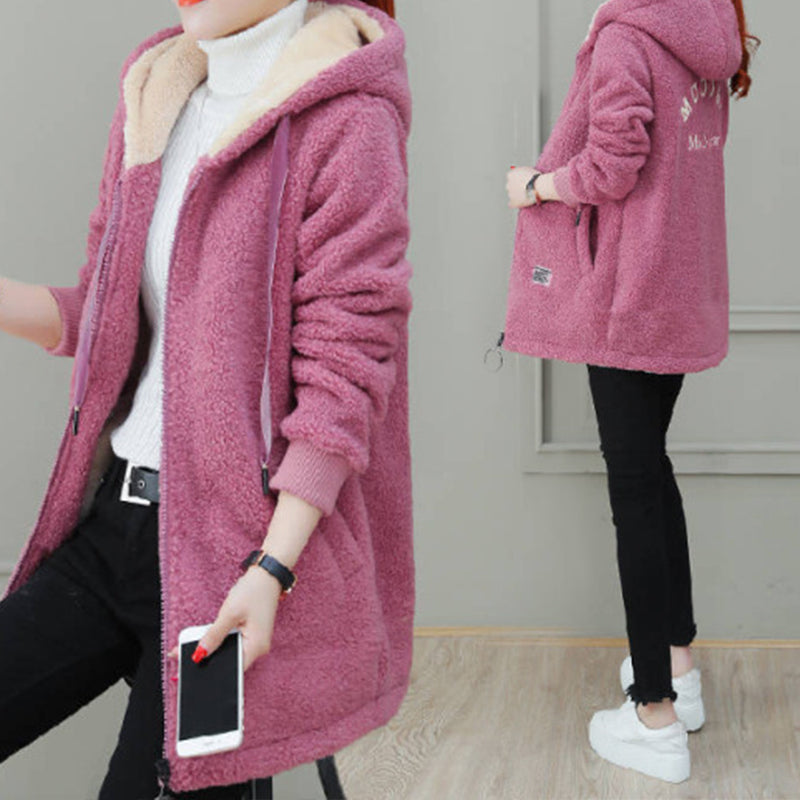 🎁HOT SALE 50% OFF🔥Women's Winter Warm Thick Faux Lamb Wool Coat
