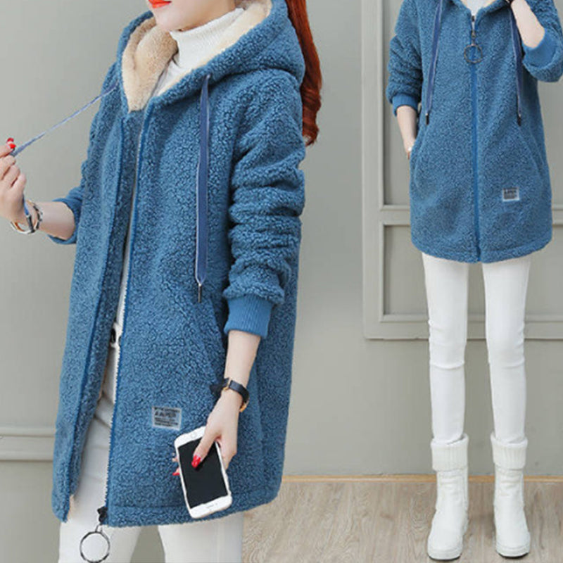 🎁HOT SALE 50% OFF🔥Women's Winter Warm Thick Faux Lamb Wool Coat