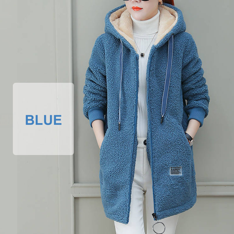 🎁HOT SALE 50% OFF🔥Women's Winter Warm Thick Faux Lamb Wool Coat
