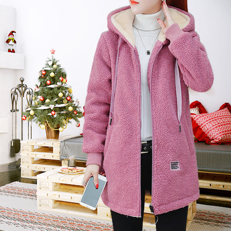 🎁HOT SALE 50% OFF🔥Women's Winter Warm Thick Faux Lamb Wool Coat