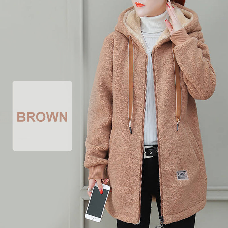 🎁HOT SALE 50% OFF🔥Women's Winter Warm Thick Faux Lamb Wool Coat