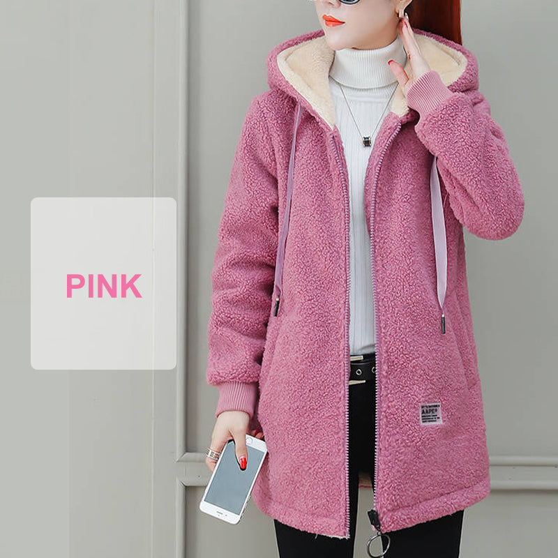 🎁HOT SALE 50% OFF🔥Women's Winter Warm Thick Faux Lamb Wool Coat