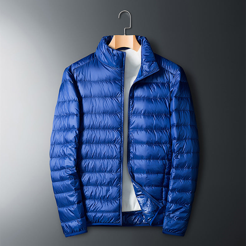 🍁Hot sale🍁 Men's Thickened Warm Short Jacket with Stand Collar