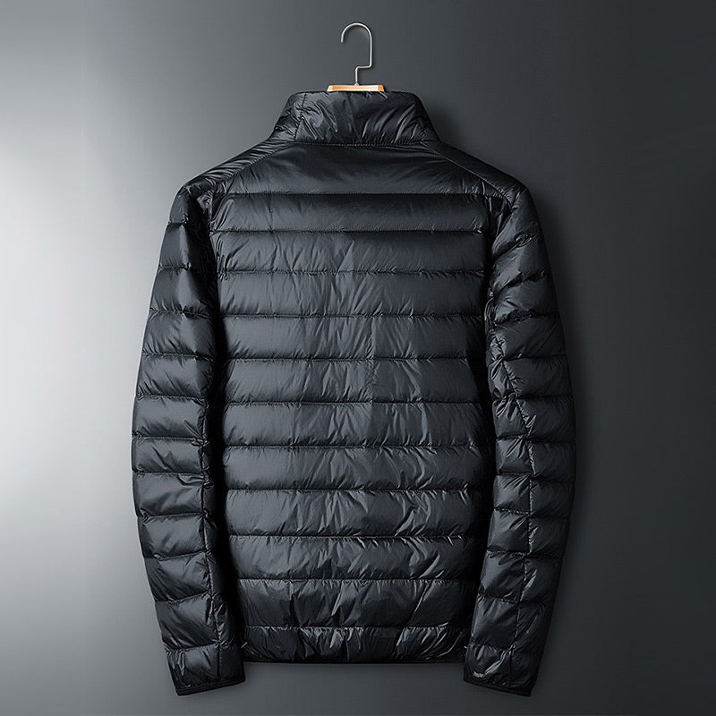 🍁Hot sale🍁 Men's Thickened Warm Short Jacket with Stand Collar