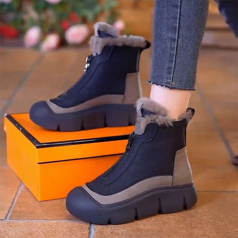 🔥New Arrivals🔥 Women's Waterproof Warm Zipper Snow Boots