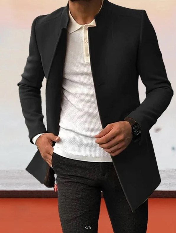 Solid Tweed Blazer