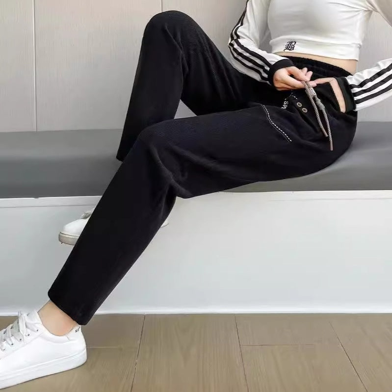 💥HOT SALE 50% 🔥Women's Casual Straight-Leg Drawstring Pants with Pockets