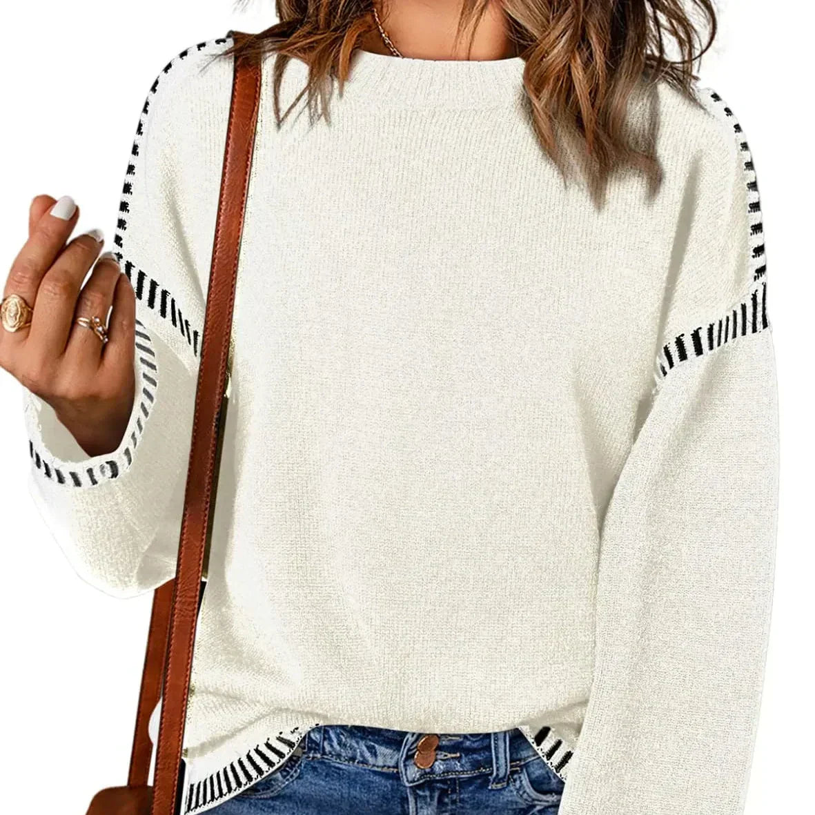 ✨New product discounts 50% OFF✨Women's Casual Knit Pullover Sweater