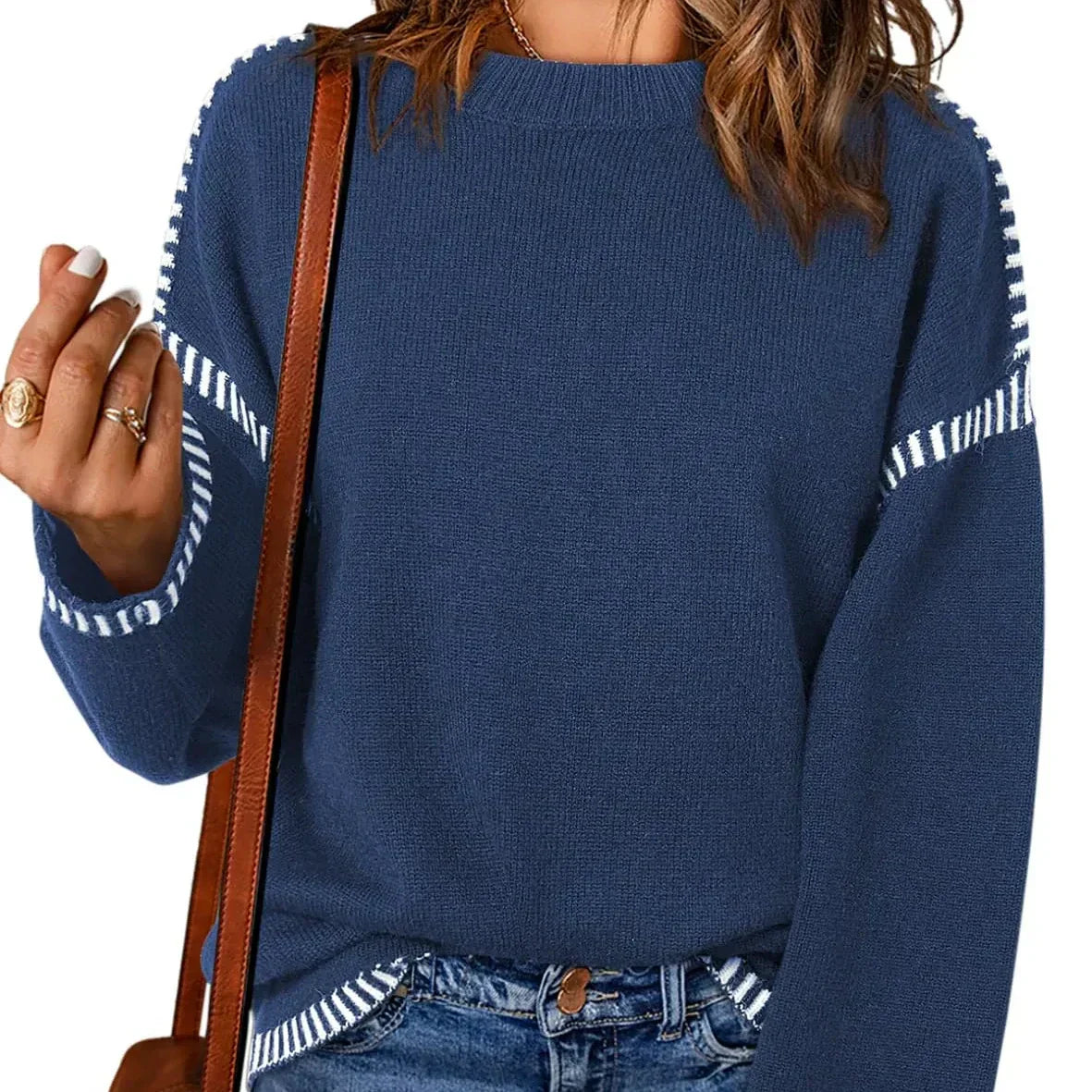 ✨New product discounts 50% OFF✨Women's Casual Knit Pullover Sweater