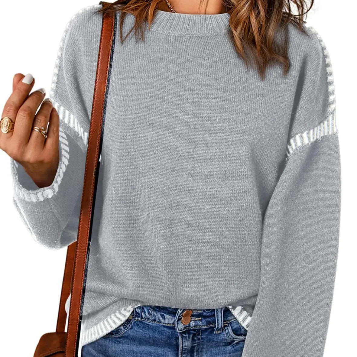 ✨New product discounts 50% OFF✨Women's Casual Knit Pullover Sweater