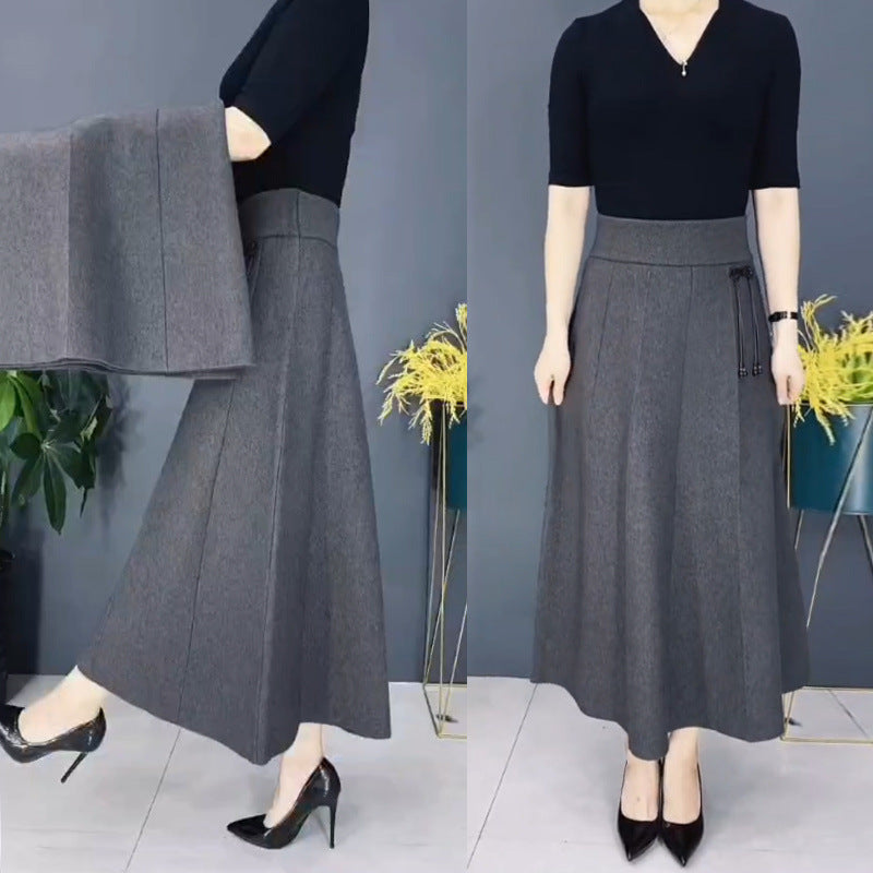 💖Women’s Elastic High Waisted Thick Long Skirt🌟