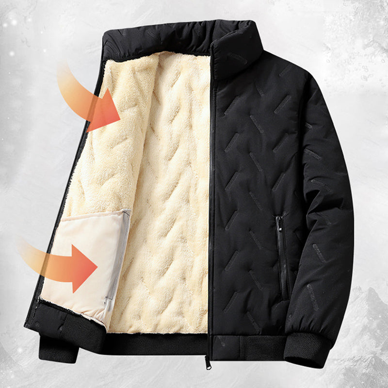 🎁Hot Sale 50% Off🔥Men's Quilted Winter Jacket with Faux Fleece Lining