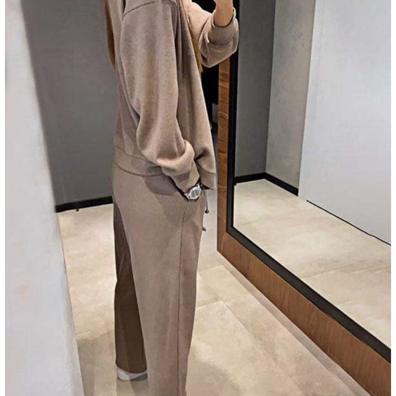 🍁Women's Knitted Buttoned Jacket and Pants Two-piece Set