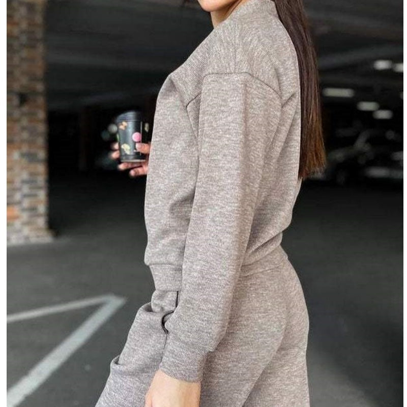 🍁Women's Knitted Buttoned Jacket and Pants Two-piece Set