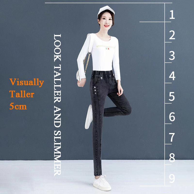 🔥Nice Gift🔥Elastic Warm Plush Skinny Jeans for Women