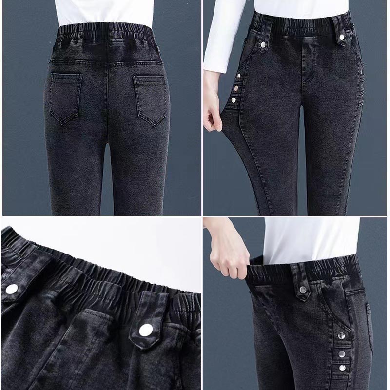 🔥Nice Gift🔥Elastic Warm Plush Skinny Jeans for Women